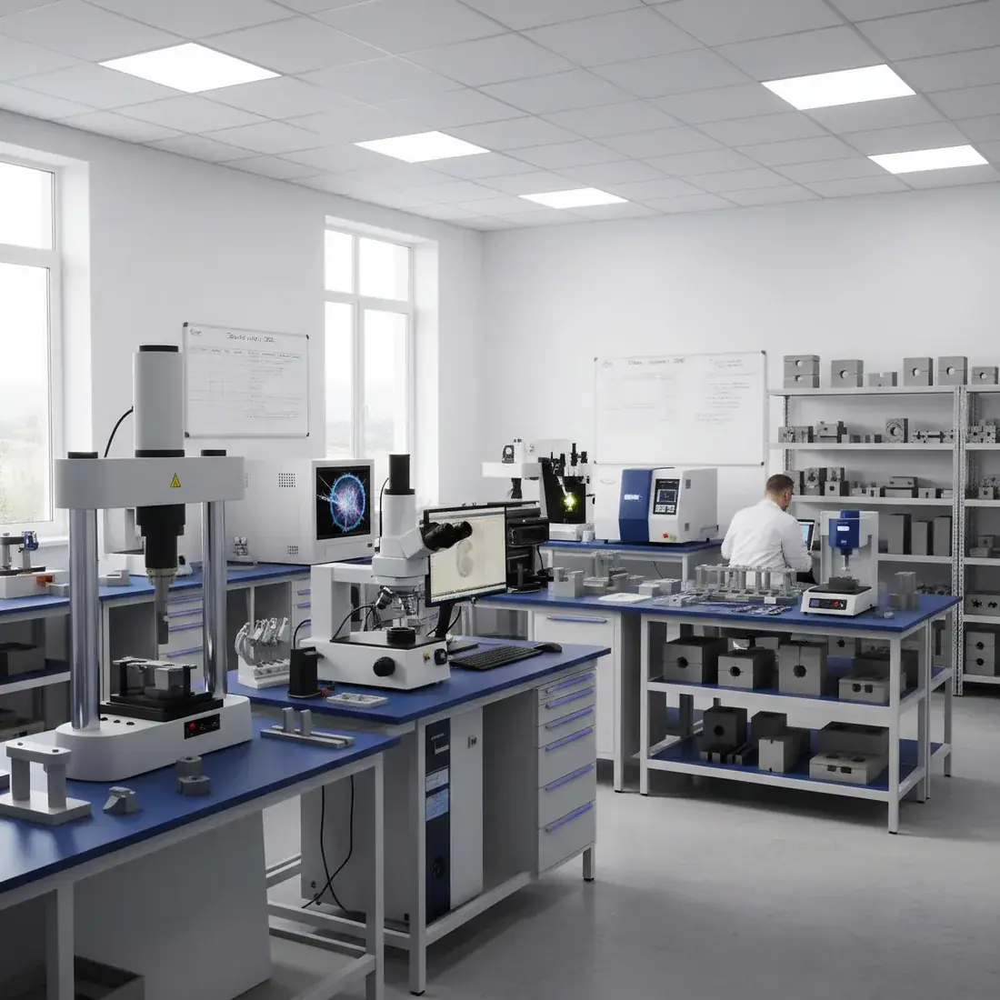 In-house metrology and material testing laboratory